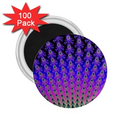 Rainbow Fan 2 25  Button Magnet (100 Pack)