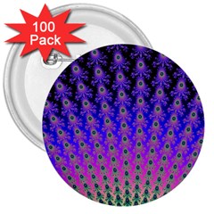 Rainbow Fan 3  Button (100 Pack)