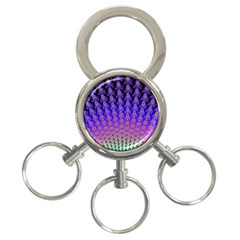 Rainbow Fan 3-ring Key Chain by UROCKtheWorldDesign