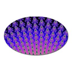 Rainbow Fan Magnet (oval) by UROCKtheWorldDesign