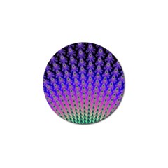 Rainbow Fan Golf Ball Marker 4 Pack