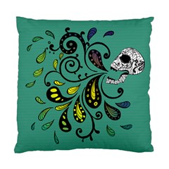 Skull Scream Cushion Case (two Sided) 