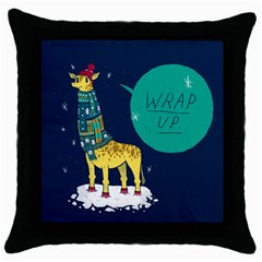 Wrap Up  Black Throw Pillow Case by Contest1878722