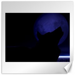 Howling Wolf Canvas 16  X 16  (unframed) by crypt