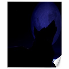 Howling Wolf Canvas 11  X 14  (unframed) by crypt