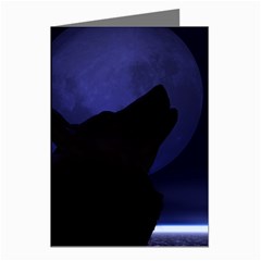 Howling Wolf Greeting Card (8 Pack) by crypt