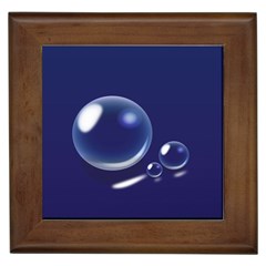 Bubbles 7 Framed Ceramic Tile by NickGreenaway