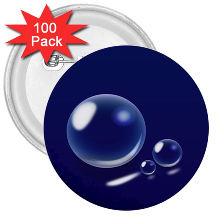 Bubbles 7 3  Button (100 pack)