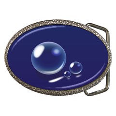 Bubbles 7 Belt Buckle (oval)