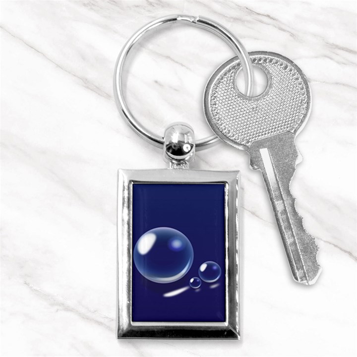 Bubbles 7 Key Chain (Rectangle)