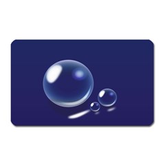 Bubbles 7 Magnet (rectangular)