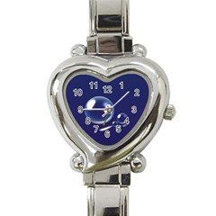 Bubbles 7 Heart Italian Charm Watch  by NickGreenaway