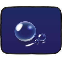 Bubbles 7 Mini Fleece Blanket (two Sided)