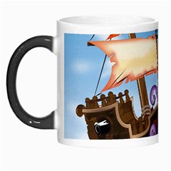 Pirate Ship Attacked By Giant Squid Cartoon Morph Mug by NickGreenaway