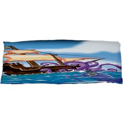 Pirate Ship Attacked By Giant Squid Cartoon Samsung Galaxy Sl I9003 Hardshell Case