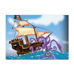 Piratepirate Ship Attacked By Giant Squid  A4 Sticker 100 Pack by NickGreenaway