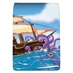 Piratepirate Ship Attacked By Giant Squid  Removable Flap Cover (small)