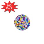 Fractured Facade 1  Mini Button (100 pack) Front