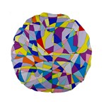 Fractured Facade 15  Premium Round Cushion  Front