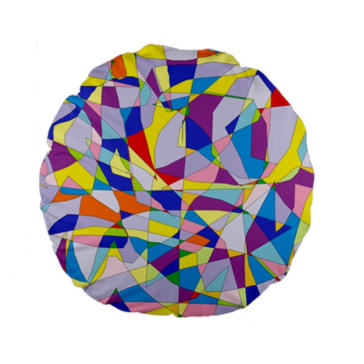 Fractured Facade 15  Premium Round Cushion 