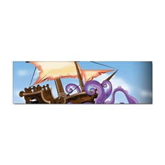 Pirate Ship Attacked By Giant Squid Cartoon  Bumper Sticker 10 Pack by NickGreenaway