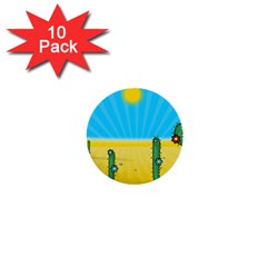 Cactus 1  Mini Button (10 Pack)