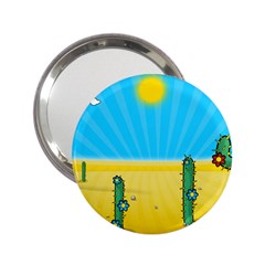 Cactus Handbag Mirror (2 25 ) by NickGreenaway