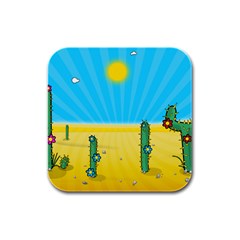 Cactus Drink Coasters 4 Pack (square) by NickGreenaway