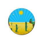 Cactus Drink Coaster (Round) Front