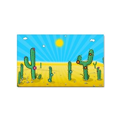 Cactus Sticker 100 Pack (rectangle) by NickGreenaway