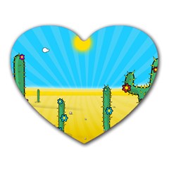 Cactus Mouse Pad (heart)