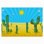 Cactus Glasses Cloth (Large) Front