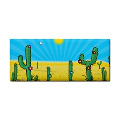 Cactus Hand Towel by NickGreenaway