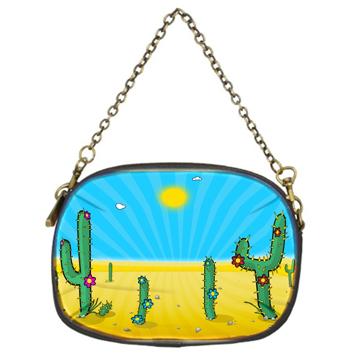 Cactus Chain Purse (One Side)