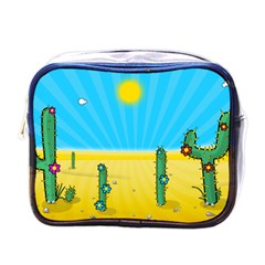 Cactus Mini Travel Toiletry Bag (one Side)