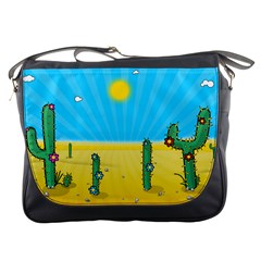 Cactus Messenger Bag by NickGreenaway