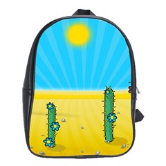 Cactus School Bag (xl) by NickGreenaway