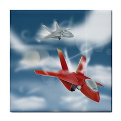 America Jet Fighter Air Force Ceramic Tile by NickGreenaway