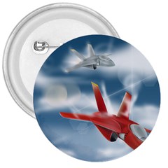 America Jet Fighter Air Force 3  Button by NickGreenaway