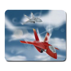 America Jet Fighter Air Force Large Mouse Pad (rectangle)