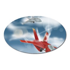 America Jet Fighter Air Force Magnet (oval)