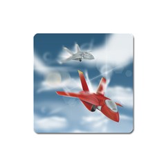 America Jet Fighter Air Force Magnet (square) by NickGreenaway