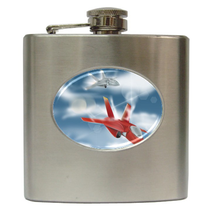 America Jet fighter Air Force Hip Flask