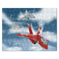 America Jet Fighter Air Force Jigsaw Puzzle (rectangle) by NickGreenaway