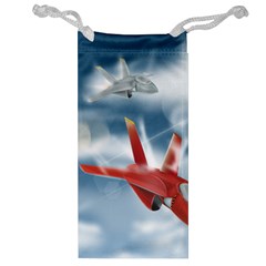 America Jet Fighter Air Force Jewelry Bag by NickGreenaway