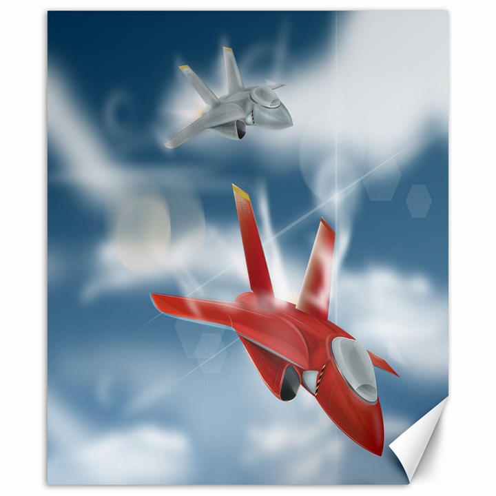 America Jet fighter Air Force Canvas 20  x 24  (Unframed)