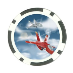 America Jet Fighter Air Force Poker Chip