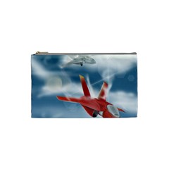 America Jet Fighter Air Force Cosmetic Bag (small) by NickGreenaway