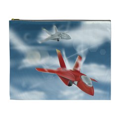 America Jet Fighter Air Force Cosmetic Bag (xl) by NickGreenaway