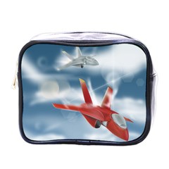 America Jet Fighter Air Force Mini Travel Toiletry Bag (one Side) by NickGreenaway